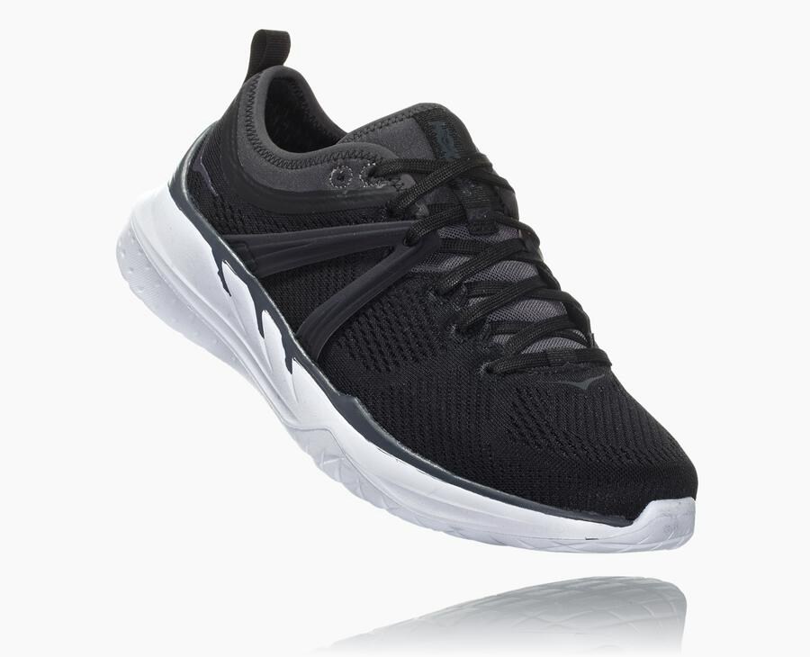 Hoka One One Tivra - Women Running Shoes - Black/White,Australia WXN-248930